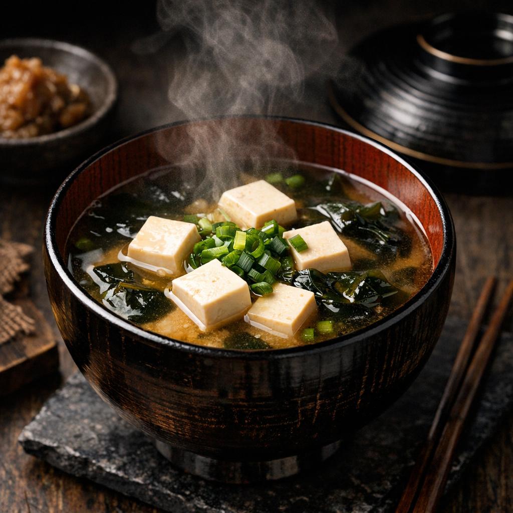 Tofu et wakame : les compléments essentiels de la soupe miso